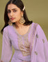 modern lavender georgette designer traditional party wear salwar suit with lavender dull santoon 13556-acy3361 Close-up View